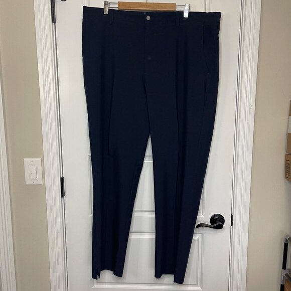 FootJoy Golf Pants Men's Size 42 X 32 Navy Straight Leg Pockets Business Casual - Picture 2 of 12